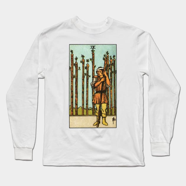 NINE OF WANDS Long Sleeve T-Shirt by WAITE-SMITH VINTAGE ART